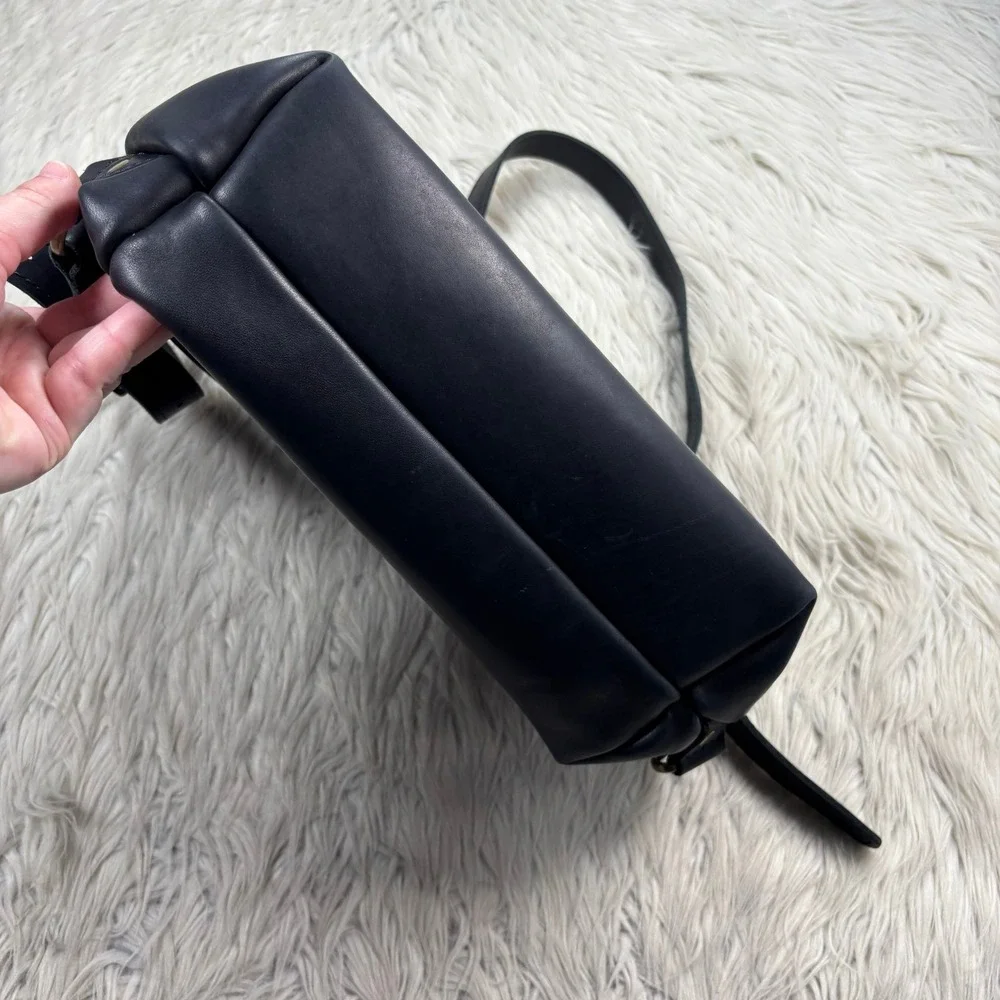 Portland Leather Goods Black Leather Large Tote Backpack Minimalist Quiet Luxury